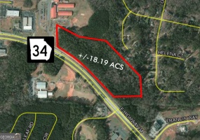 0 Hwy 34 Highway, Sharpsburg, Georgia 30277, ,Land,For Sale,Hwy 34,9126134