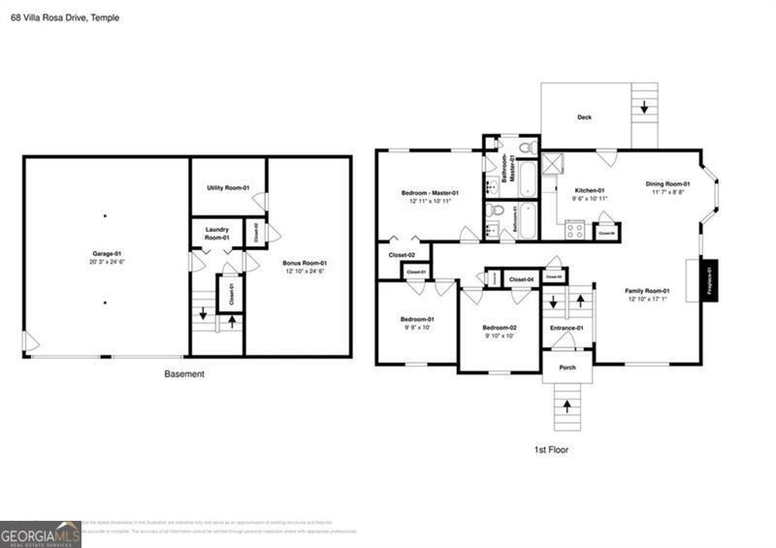 68 VILLA ROSA Drive, Temple, Georgia 30179, 3 Bedrooms Bedrooms, ,2 BathroomsBathrooms,Residential,For Sale,VILLA ROSA,9138687