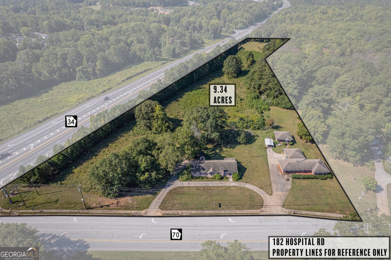 9.2 AC Hwy 34 Bypass @ Hwy 70 (Roscoe Rd), Newnan, Georgia 30263, ,Commercial Sale,For Sale,Hwy 34 Bypass @ Hwy 70 (Roscoe Rd),9138781