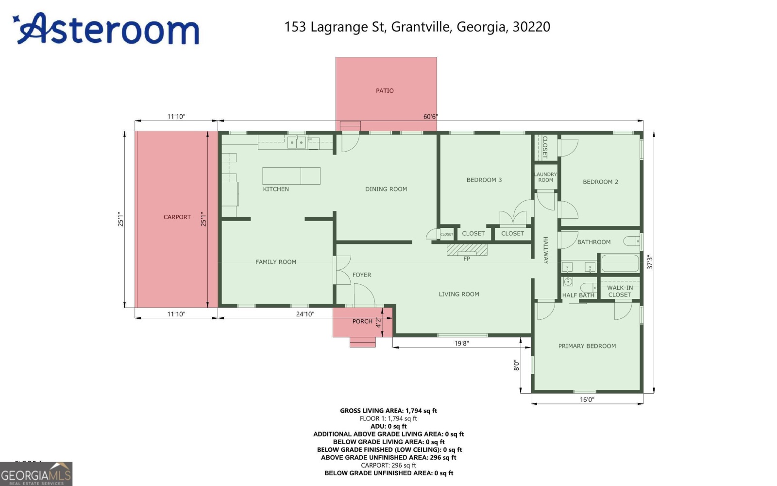 153 Lagrange Street, Grantville, Georgia 30220, 3 Bedrooms Bedrooms, ,1 BathroomBathrooms,Residential,For Sale,Lagrange,9138935